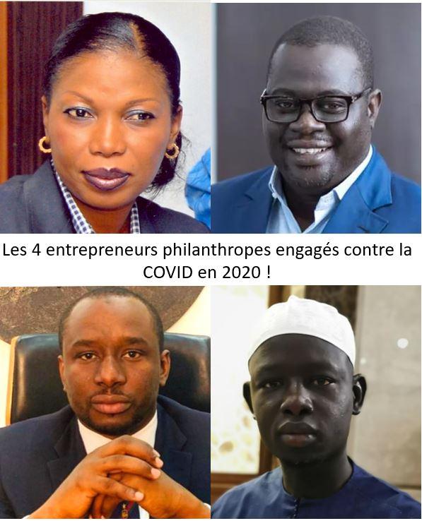 Les 4 entrepreneurs philantrophes engagés contre la COVID en 2020-min